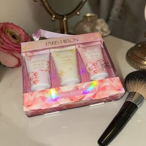 Paris Hilton Hand Cream Trio - Gardenia Peach, Golden Vanilla, Lychee Rose